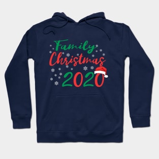 Family Christmas 2020 Santa hat gift Hoodie